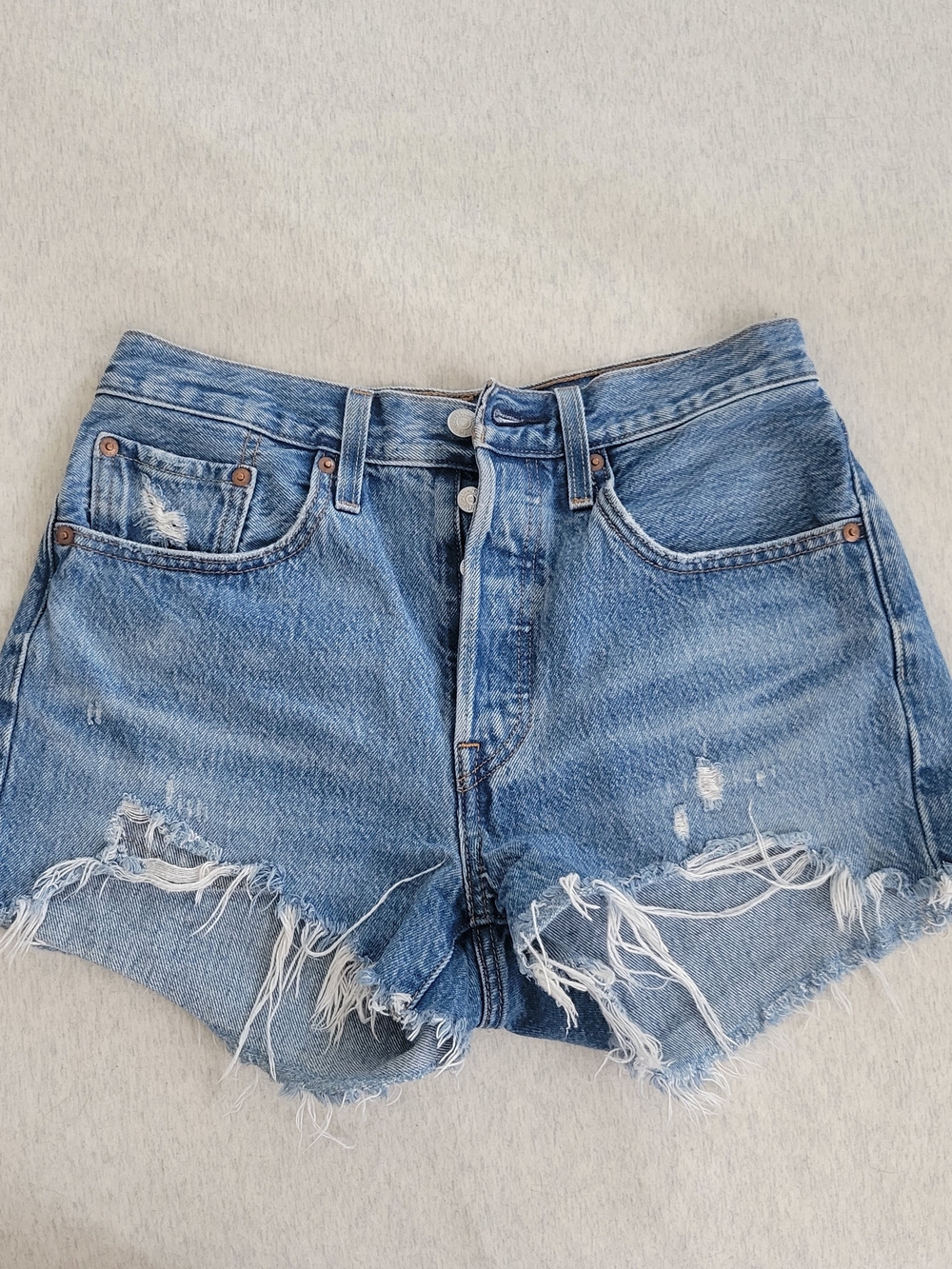 Levi's Distressed Jean Shorts